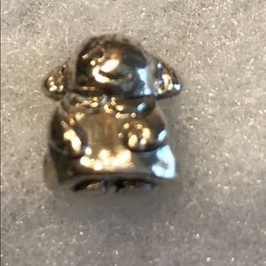 Retired Silver Little Girl Pandora Bead